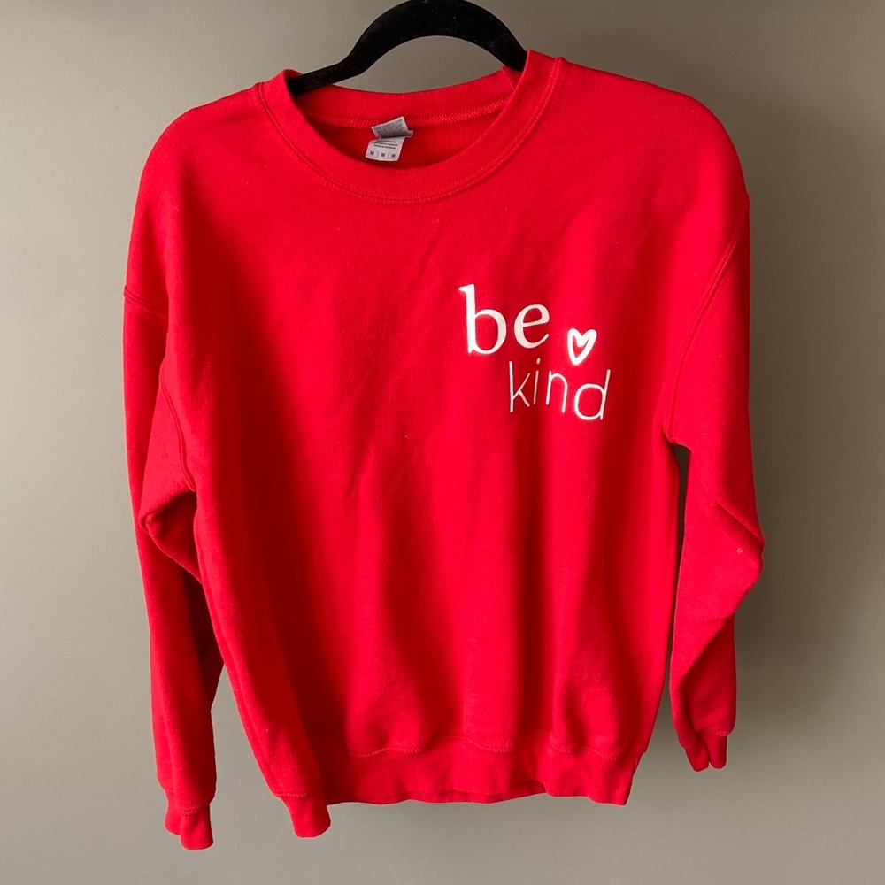 Be kind crew neck sweater size medium